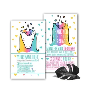 Unicorn Rainbow Care Guides Business Card