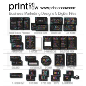 Butterfly Black Business Marketing Bundle