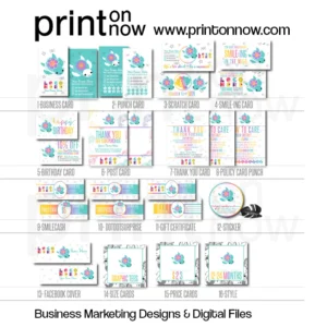 Turtle Swimmer Business Marketing Bundle