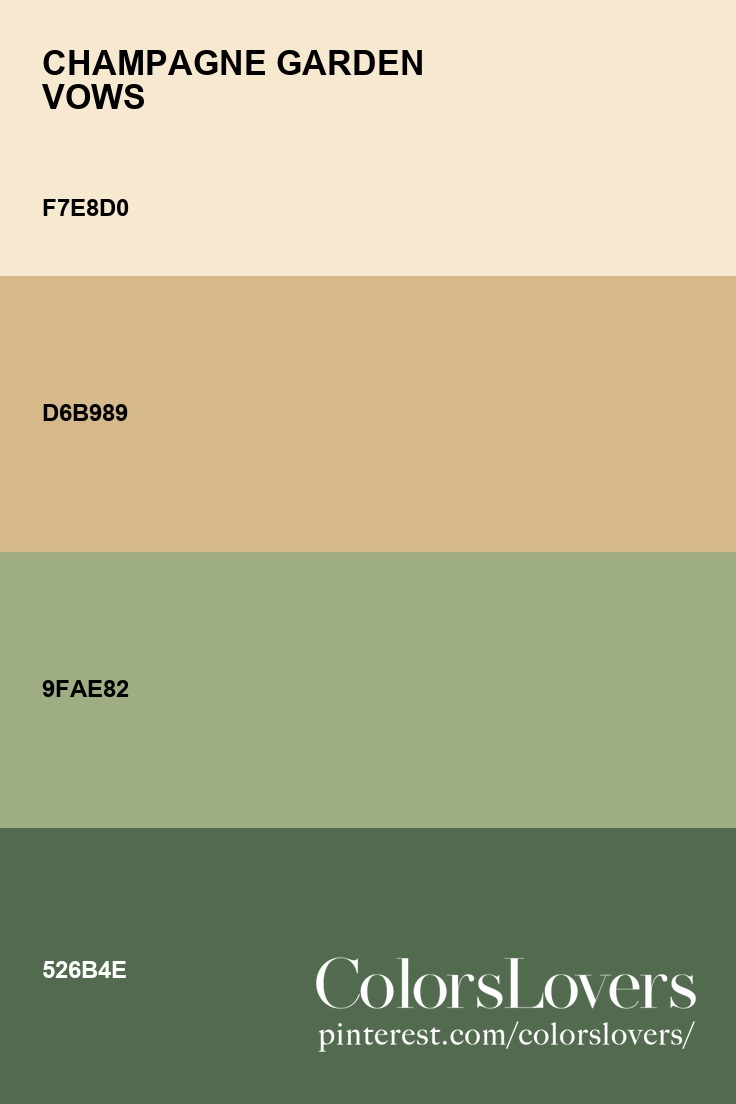 Palette 002 Champagne Garden Vows