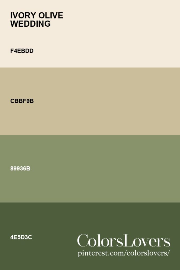Palette 004 Ivory Olive Wedding