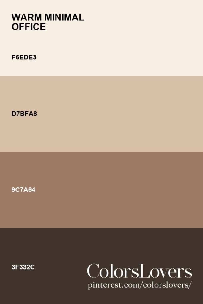 Palette 036 Warm Minimal Office