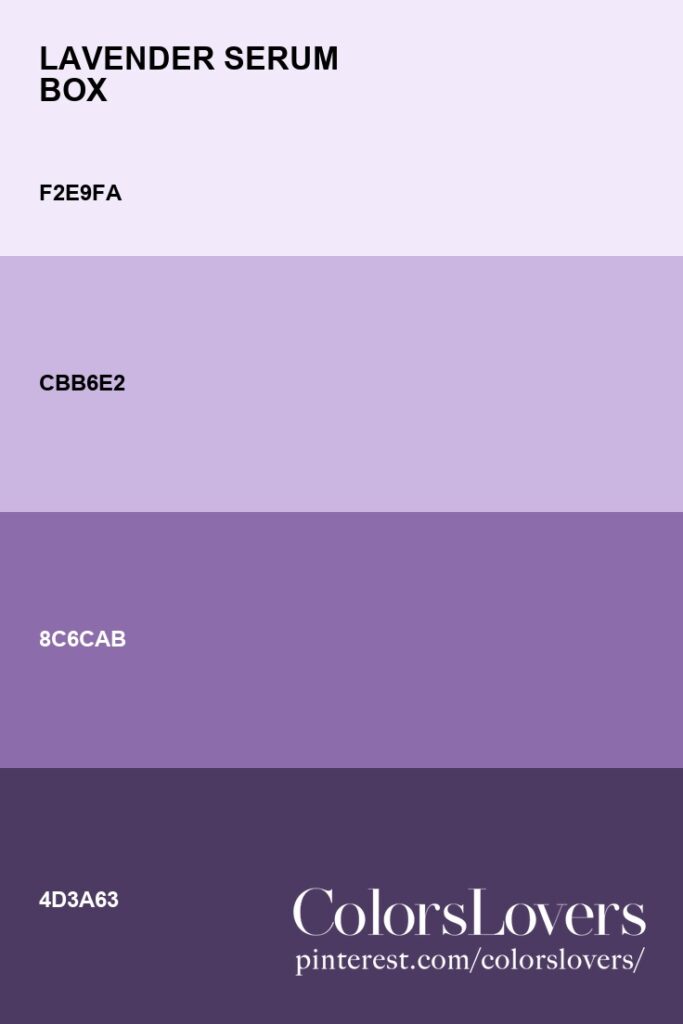 Palette 063 Lavender Serum Box