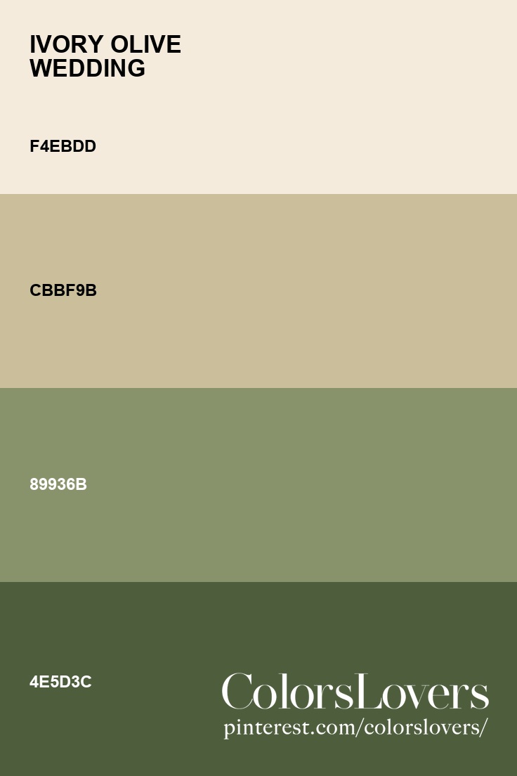 Palette 004 Ivory Olive Wedding